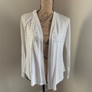 White & Gold Cardigan